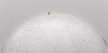 A glass vase signed G. Hongell Karhula -45.