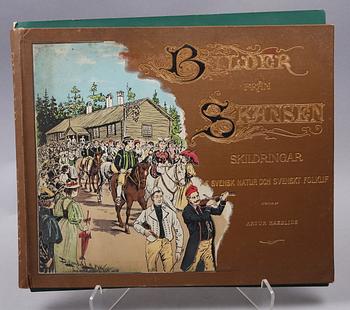 PARTI MÖNSTERPLANSCHER SAMT BOKMAPP, "Svenska Slöjdföreningen", 1880-1910-tal.