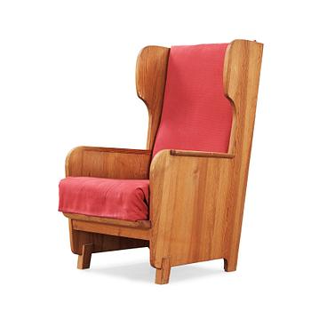 314. Axel Einar Hjorth, a 'Lovö' stained pine armchair, Nordiska Kompaniet, Sweden 1930's.