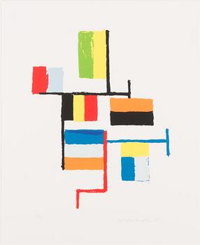 Ernst Mether-Borgström, silkscreen, signerad och daterad -75, numrerad 39/90.