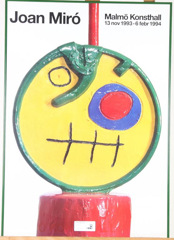 MIRÓ, JOAN, utställningsaffisch.