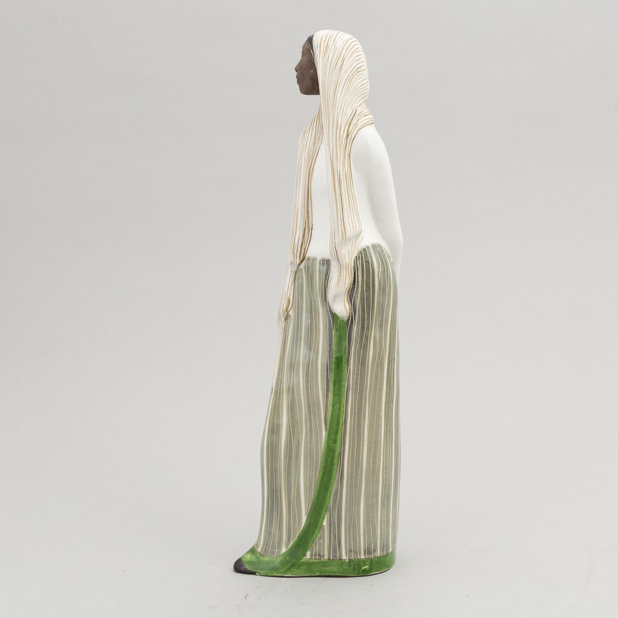 Mari Simmulson, a stoneware figurine, Upsala Ekeby.