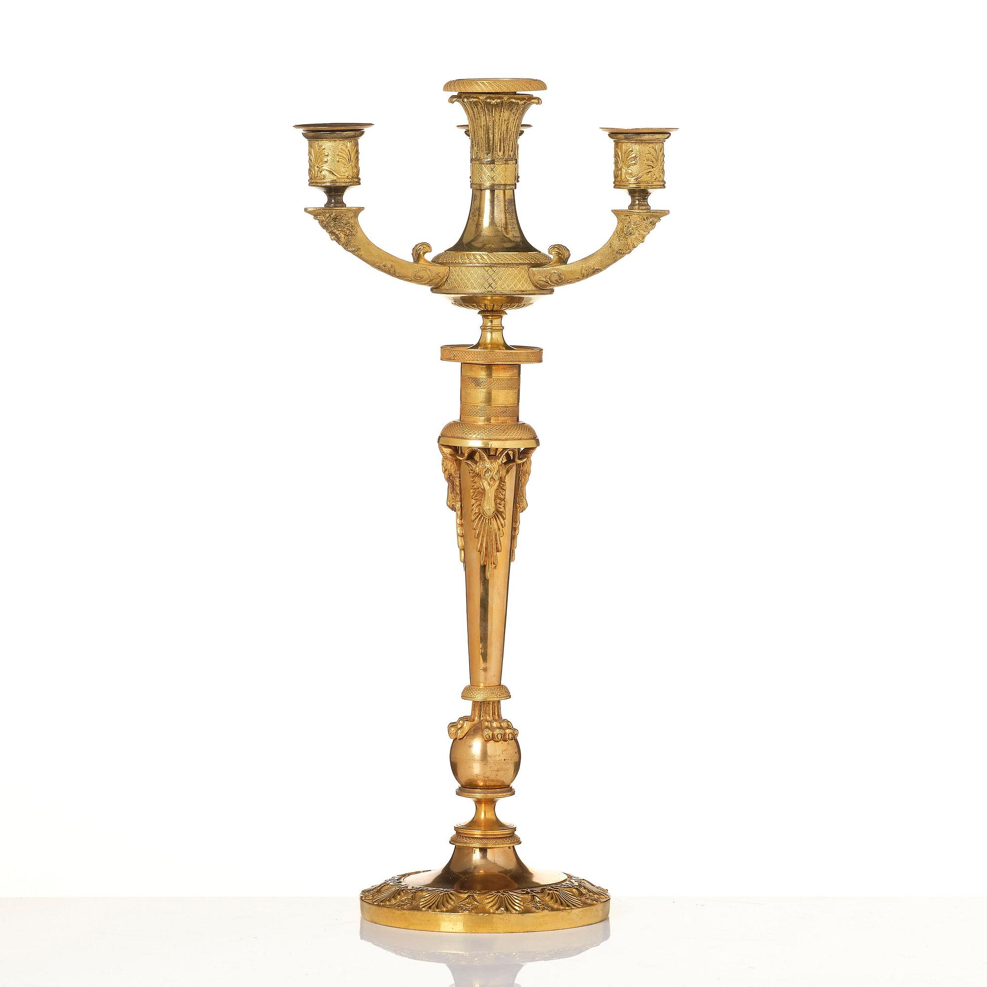 Kandelaber för fyra ljus, Ryssland 1800-talets början, Empire.