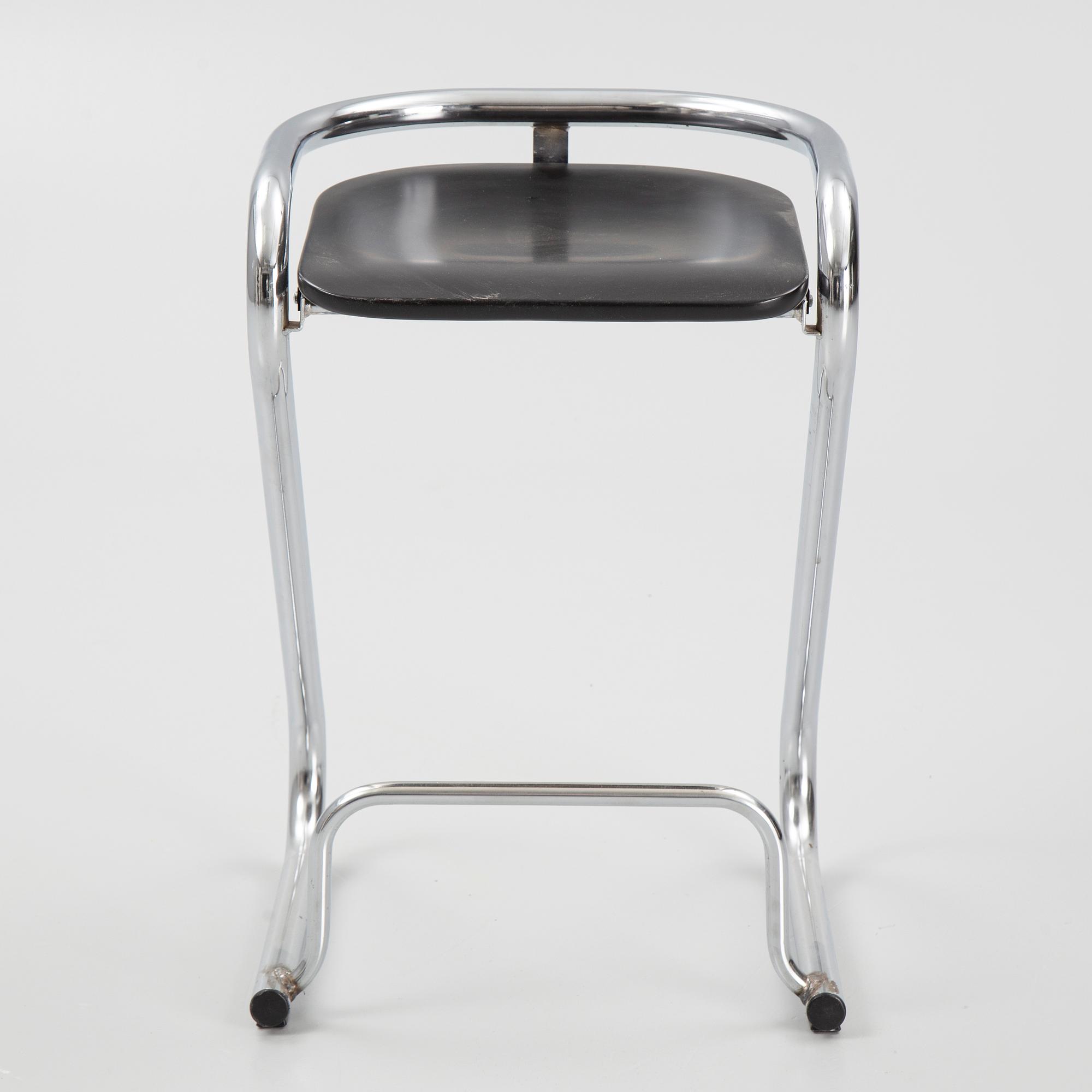 Börge Lindau and Bo Lindekrantz, six matched bar stools, 'S70-3', Lammhults.