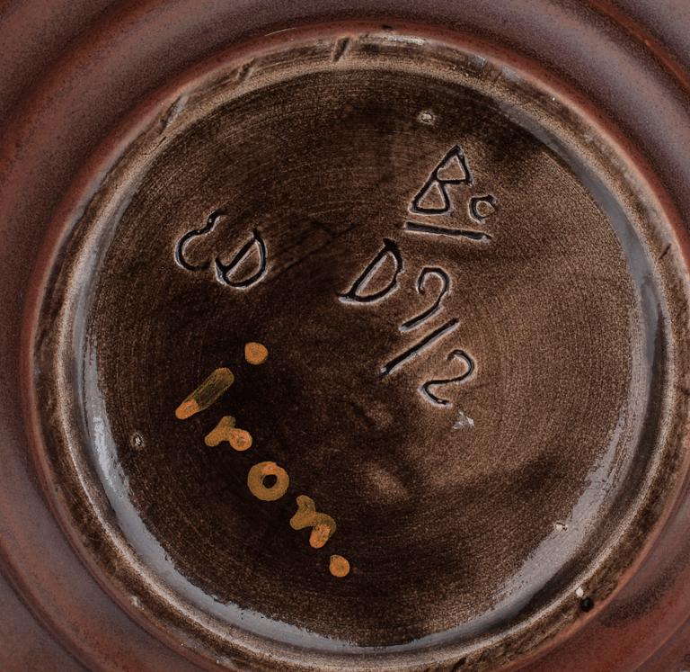 KULVAS, fajans, Edwald Dahlskog, Bobergs Fajansfabrik, Gefle 1930-43.