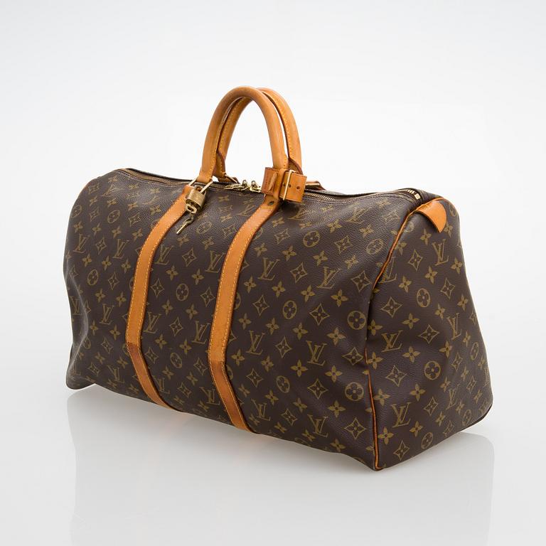 Louis Vuitton, A Monogram 'Keepall 50' weekendbag.