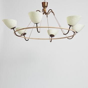 Hans Bergström, a rare chandelier, ateljé Lyktan, Åhus 1930-40s.