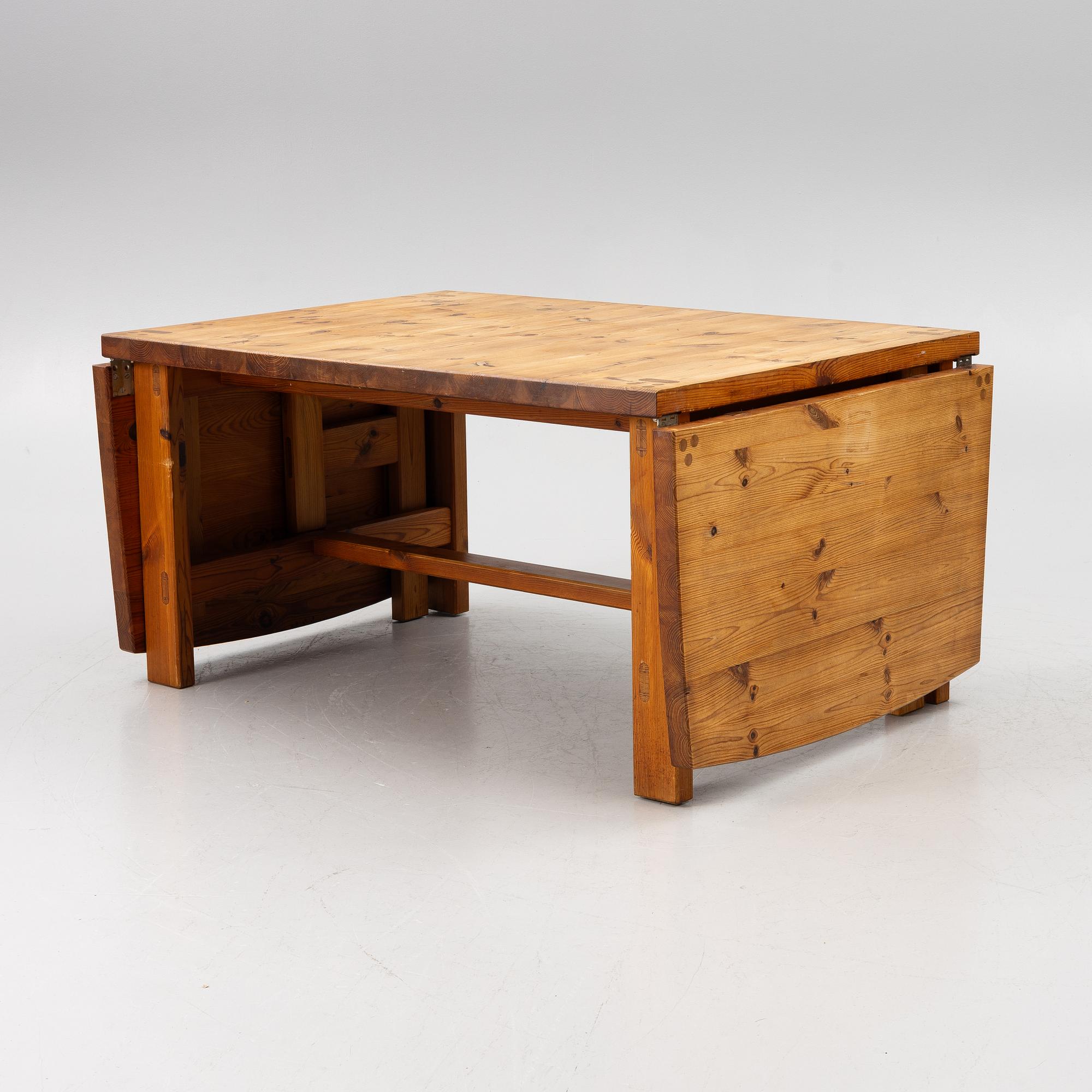 Roland Wilhelmsson, a 'Gille' drop-leaf table, Ågesta, 1984.