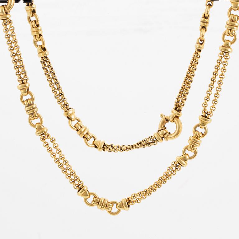 Halslänk/armband 18K guld.