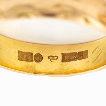 Rings, 2 pieces, 18K gold.