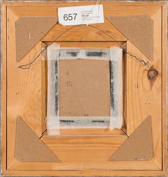 Unto Koistinen, oil on board, signed and dated -75.