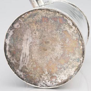 Samuel Lyberg, kaffekanna, silver, Borås 1779-1834. Gustaviansk.