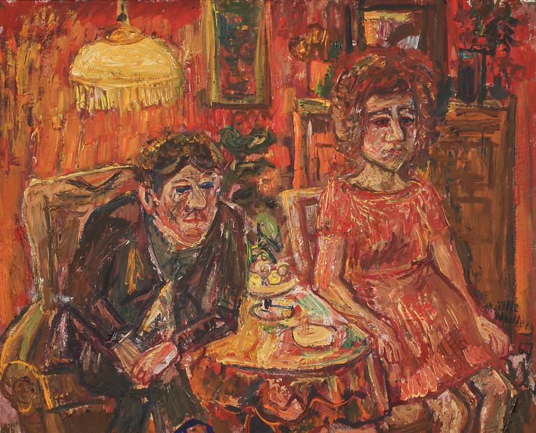 OLLE NORDBERG, olja på pannå, signerad och daterad 67.