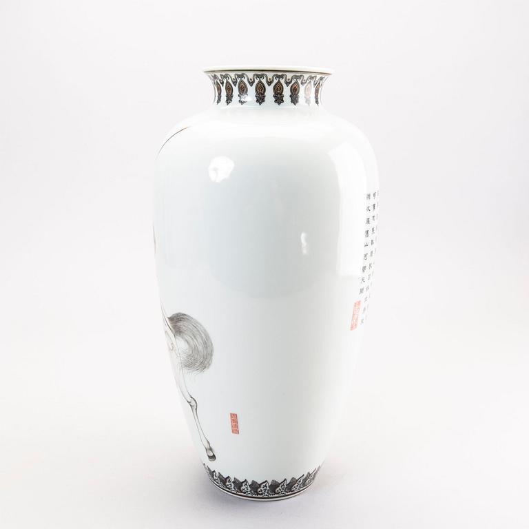 A Chinese porcelain vase  1960/70s.