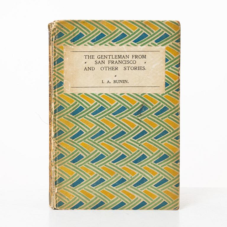 I.A. Bunin, bok, "The gentleman from San Francisco and Other Stories", Hogarth Press, Storbritannien, 1922.