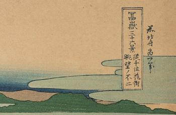 Katsushika Hokusai, after, from the series 'Thirty-six Views of Mount Fuji', 20th century.
