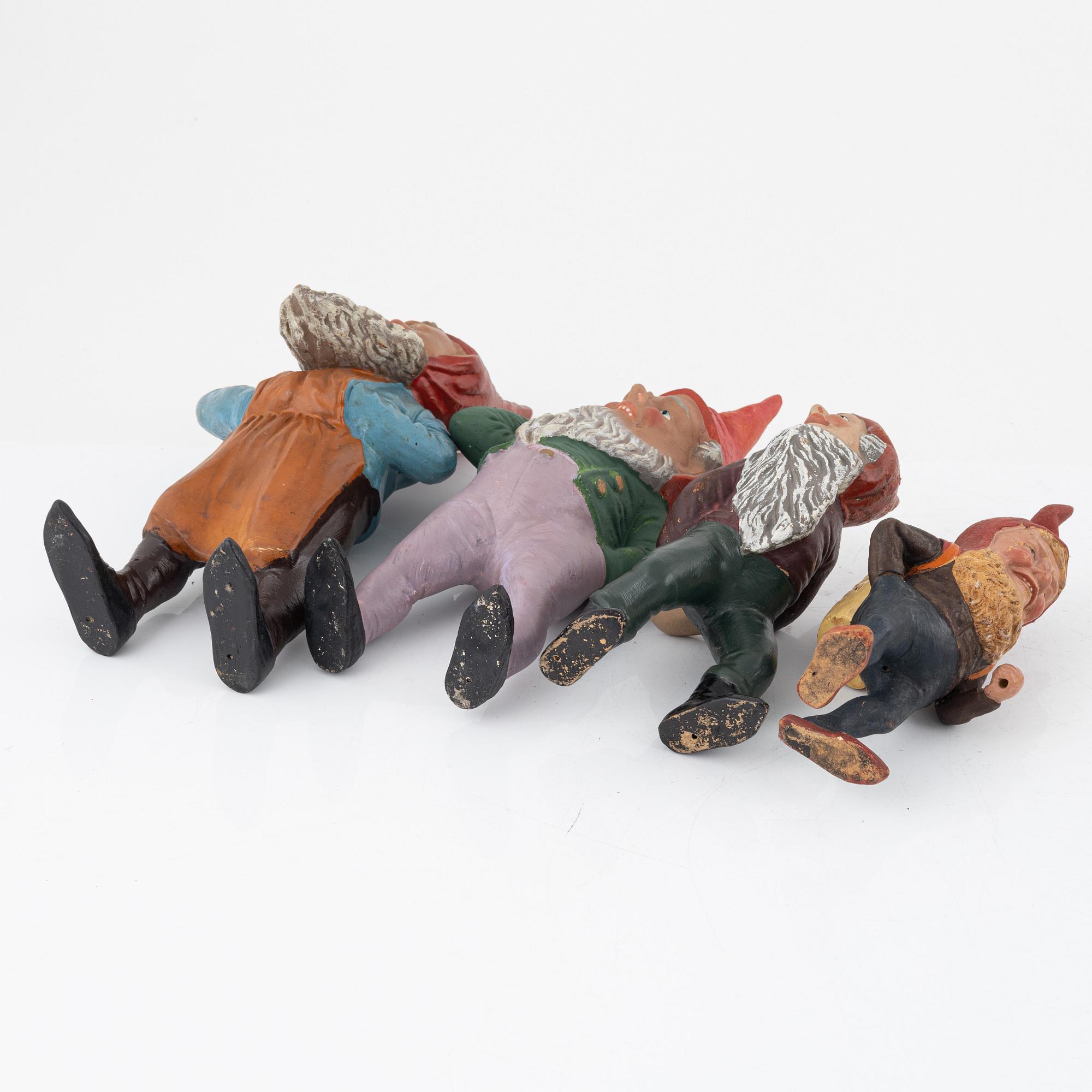 A group of fifteen gnomes, first half of the 20th Century.