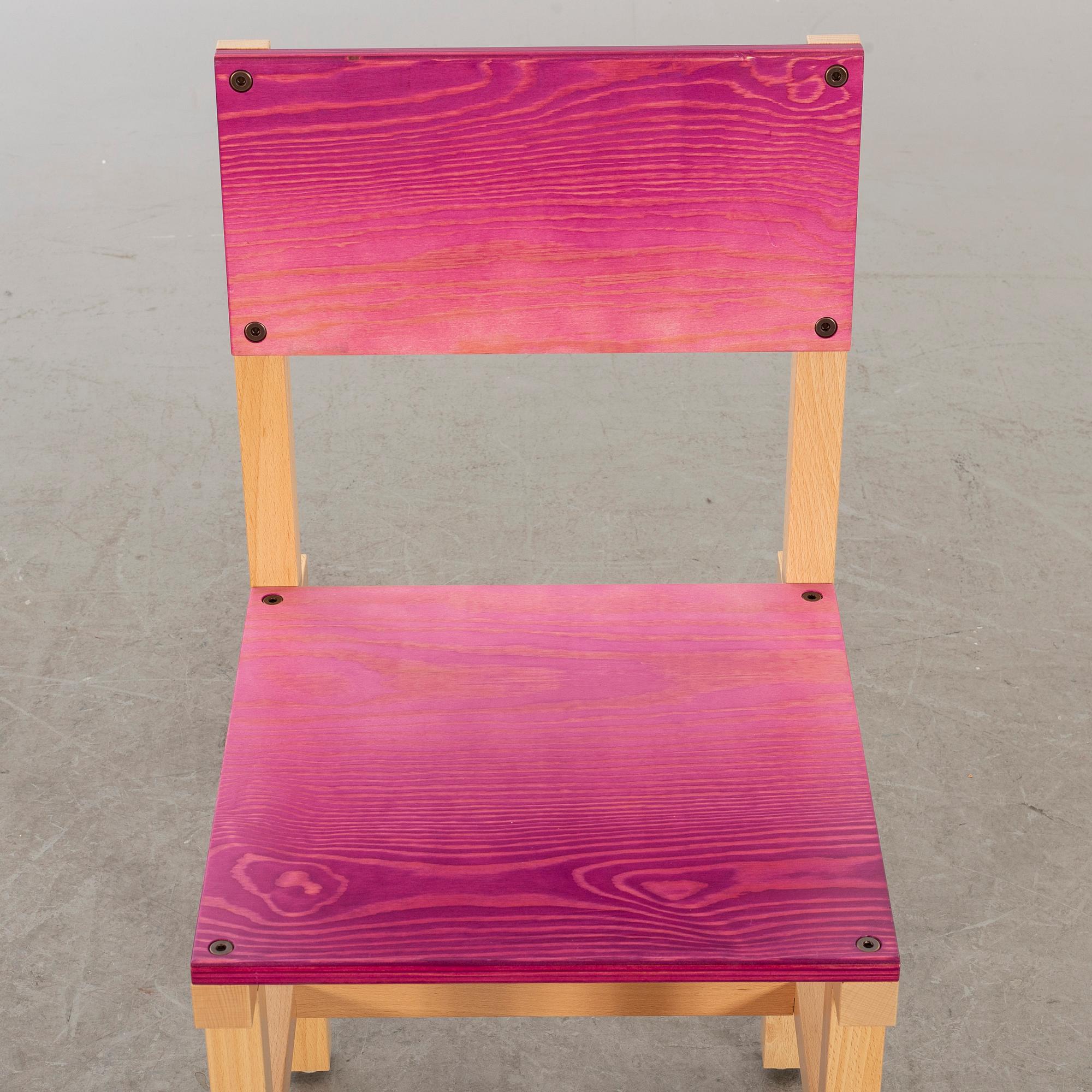 FREDRIK PAULSEN, "Röhsska"Designbaren, stol, Blå Station 2020, Stol 55/102.