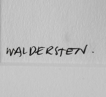 JESPER WALDERSTEN, tusch, signerad.