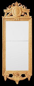 1415. A Gustavian late 18th century mirror by Johan Åkerblad, master 1758.