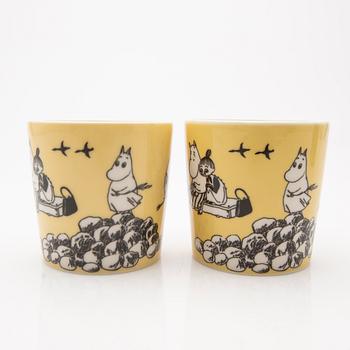Moomin mugs, a pair, porcelain, Arabia, Finland 1990-1993.