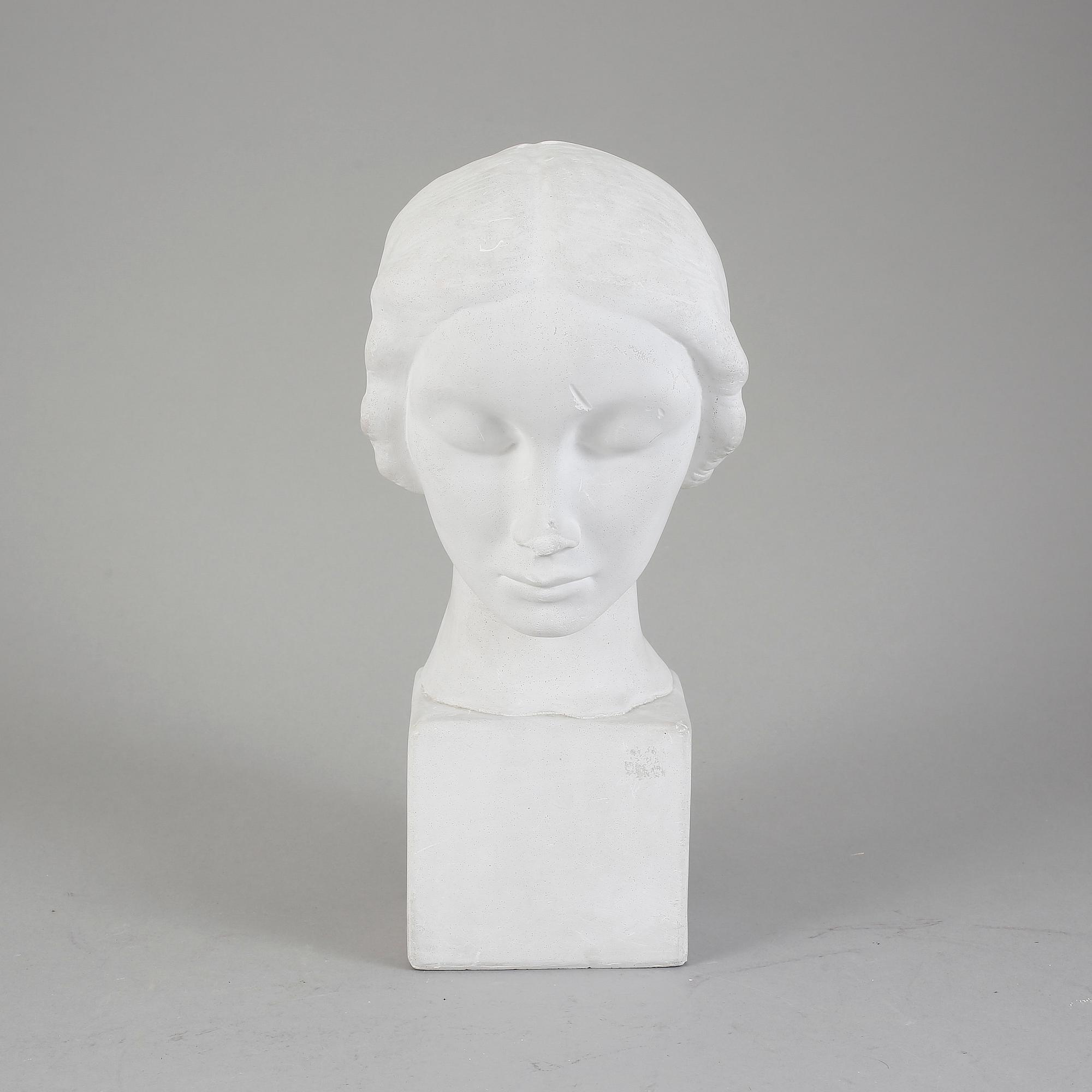 FOLKE ANDERSSON, skulptur, gips. Signerad.