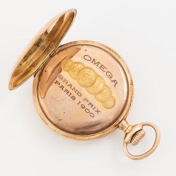 Omega, pocket watch, 14K gold, 49.5 mm.
