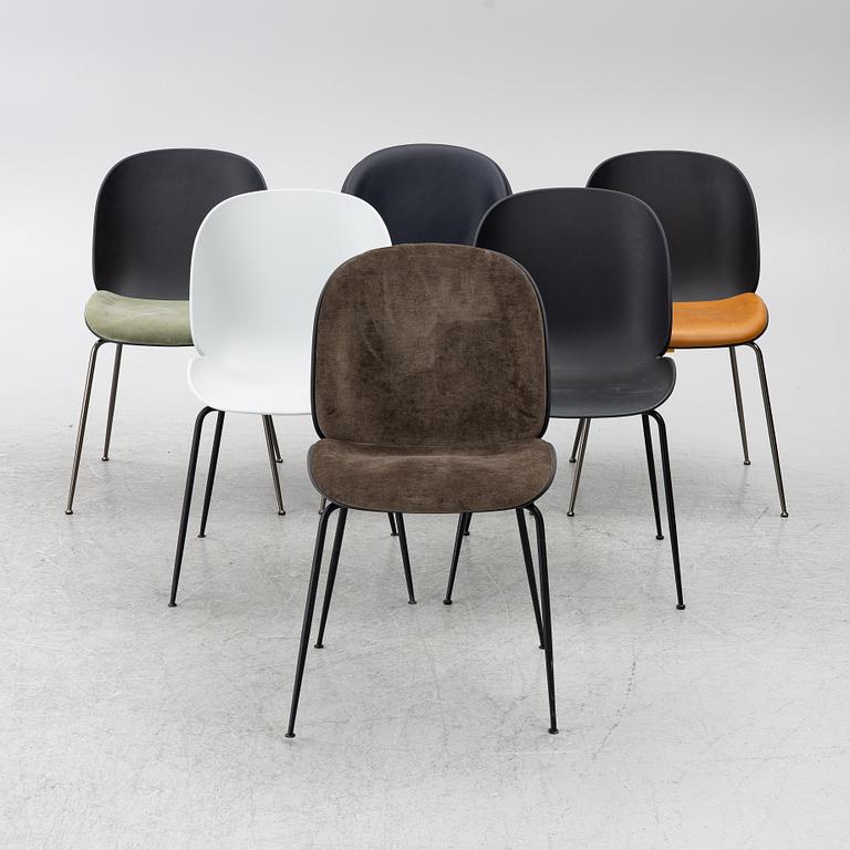 GamFratesi, six 'Beetle' chairs, Gubi, Denmark.