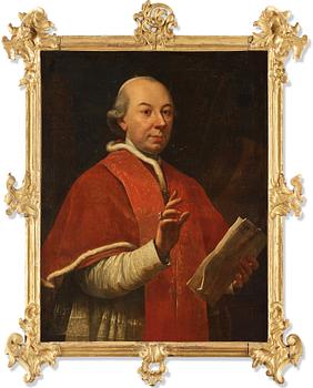 493. Pompeo Girolamo Batoni Circle of, "Pope Pius VI" (Giovanni Angelico Braschi) (1717-1799).