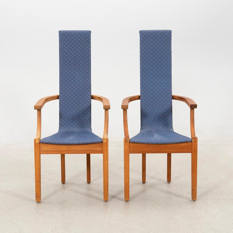 Leo Johansson armchairs a pair "Diabas" Eje Ström AB late 20th century.