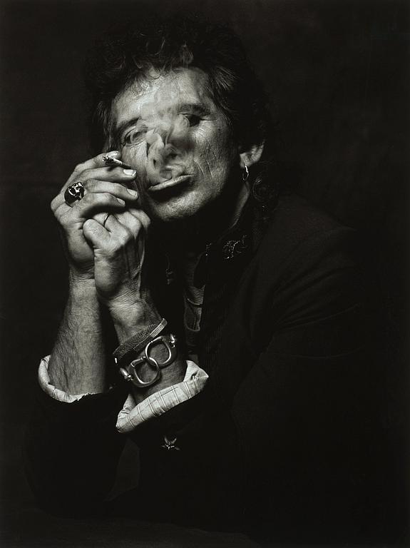 Albert Watson, "Keith Richards, New York City, 1988".