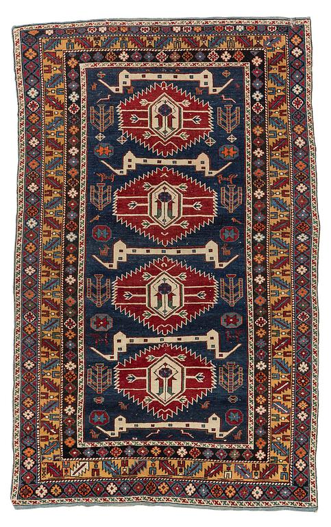 An antique Karagashli rug, northeast Caucasus, c. 165 x 101 cm.