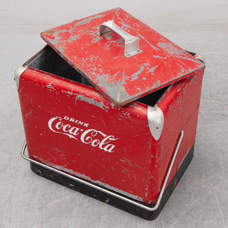 A Coca Cola ice box mid 1900's.