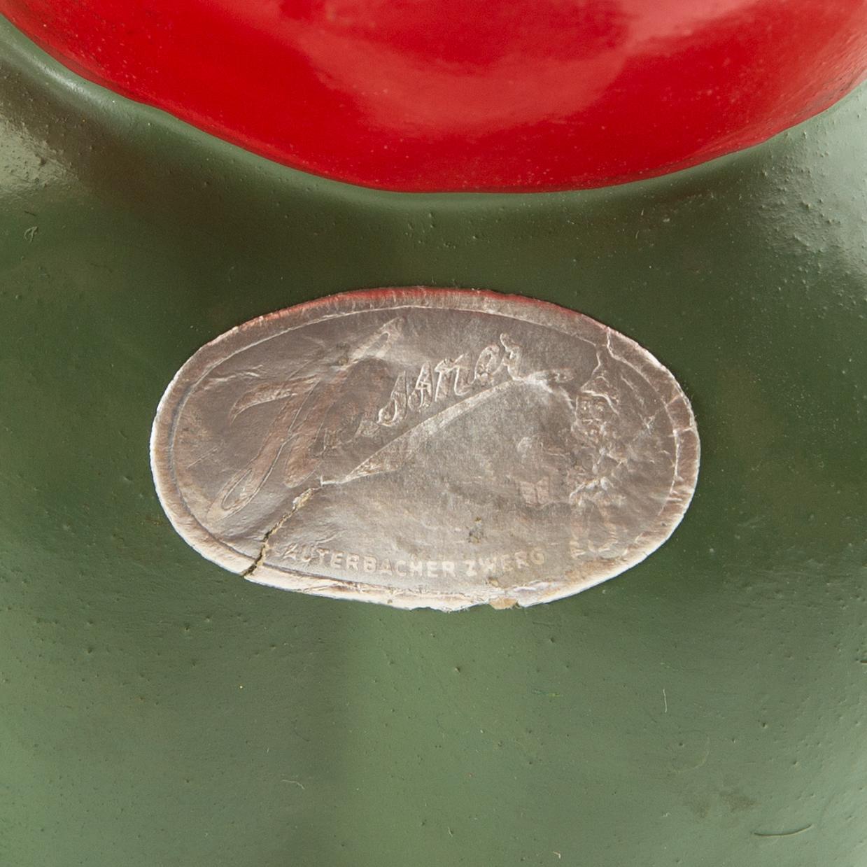 Gnomes 6 pcs mostly Germany mid/second half of the 20th century painted terracotta.