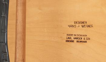HANS J WEGNER, stolar, 8 st, "CH-30", Carl Hansen & Son, Danmark 1950-60-tal.