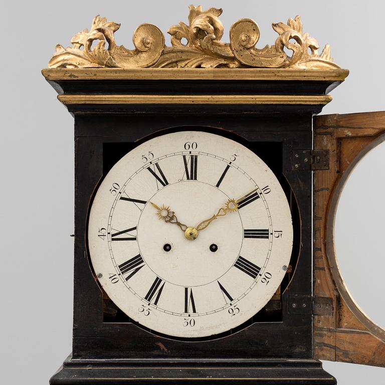 A 19th century longcase clock.