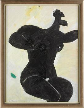 CARL ERIK BODÉN, akryl på pannå, signerad.