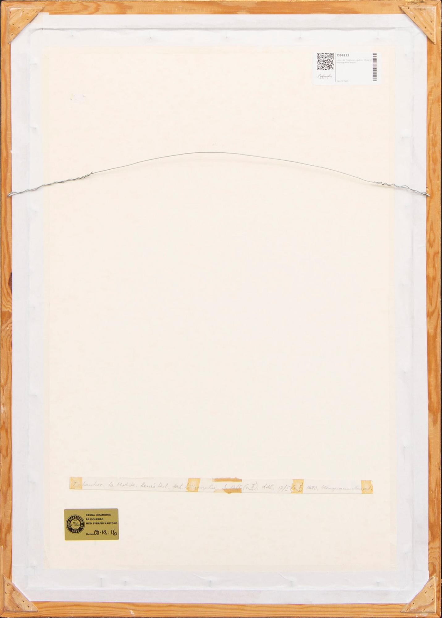 Henri de Toulouse-Lautrec, lithograph printed signature.