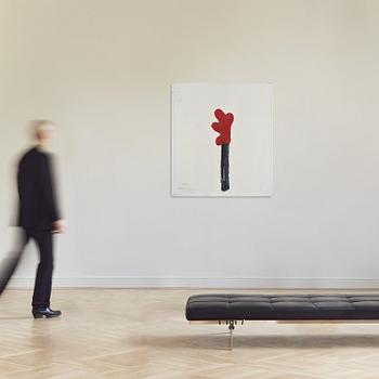 Torsten Andersson, "Staty. Lackerad masonitskulptur + svart sockel".