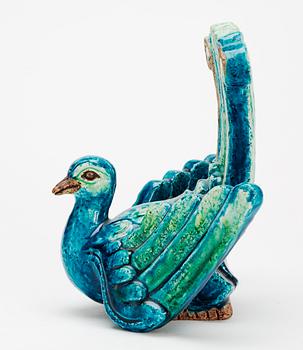 A Gunnar Nylund stoneware figure of a bird of paradise, Rörstrand.