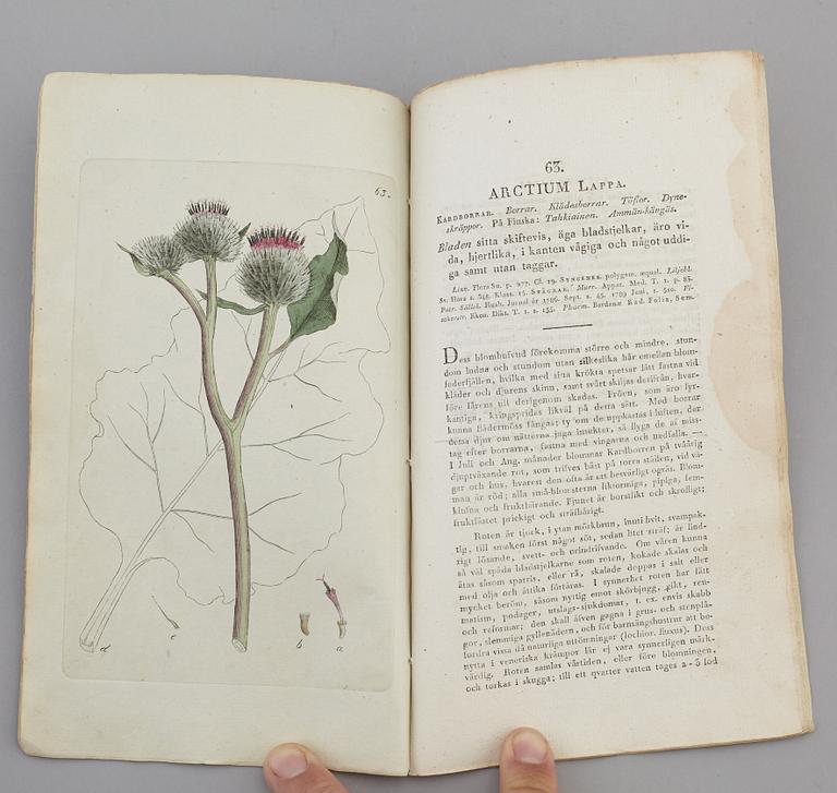 JOHAN WILHELM PALMSTRUCH, "Svensk Botanik, vol I-V. 1803-1805.