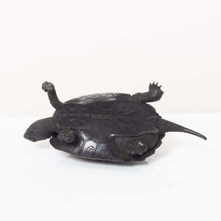 Okimono, figurin, brons, Japan, Meiji (1868-1912).