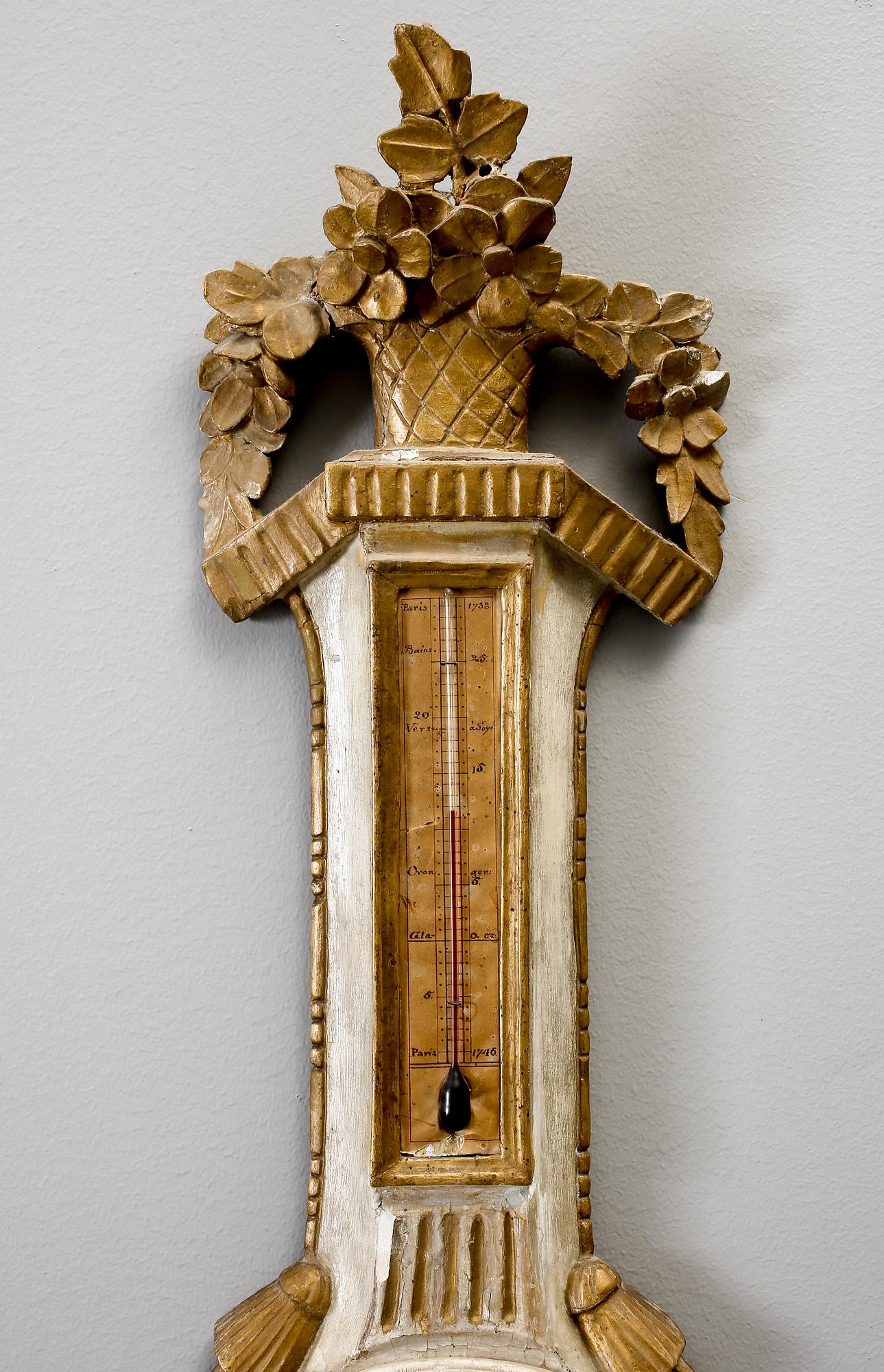 BAROMETERFODRAL, trä, 1700-tal.