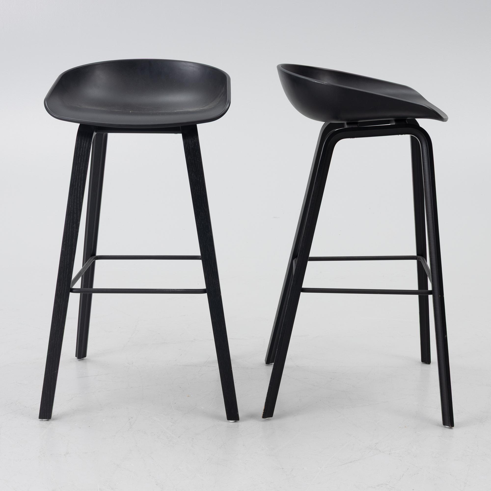 Hee Welling, barstolar, "About a stool", 6 st, HAY, Danmark.