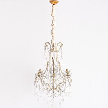 Chandelier, probably Italy, 1960s/70s.