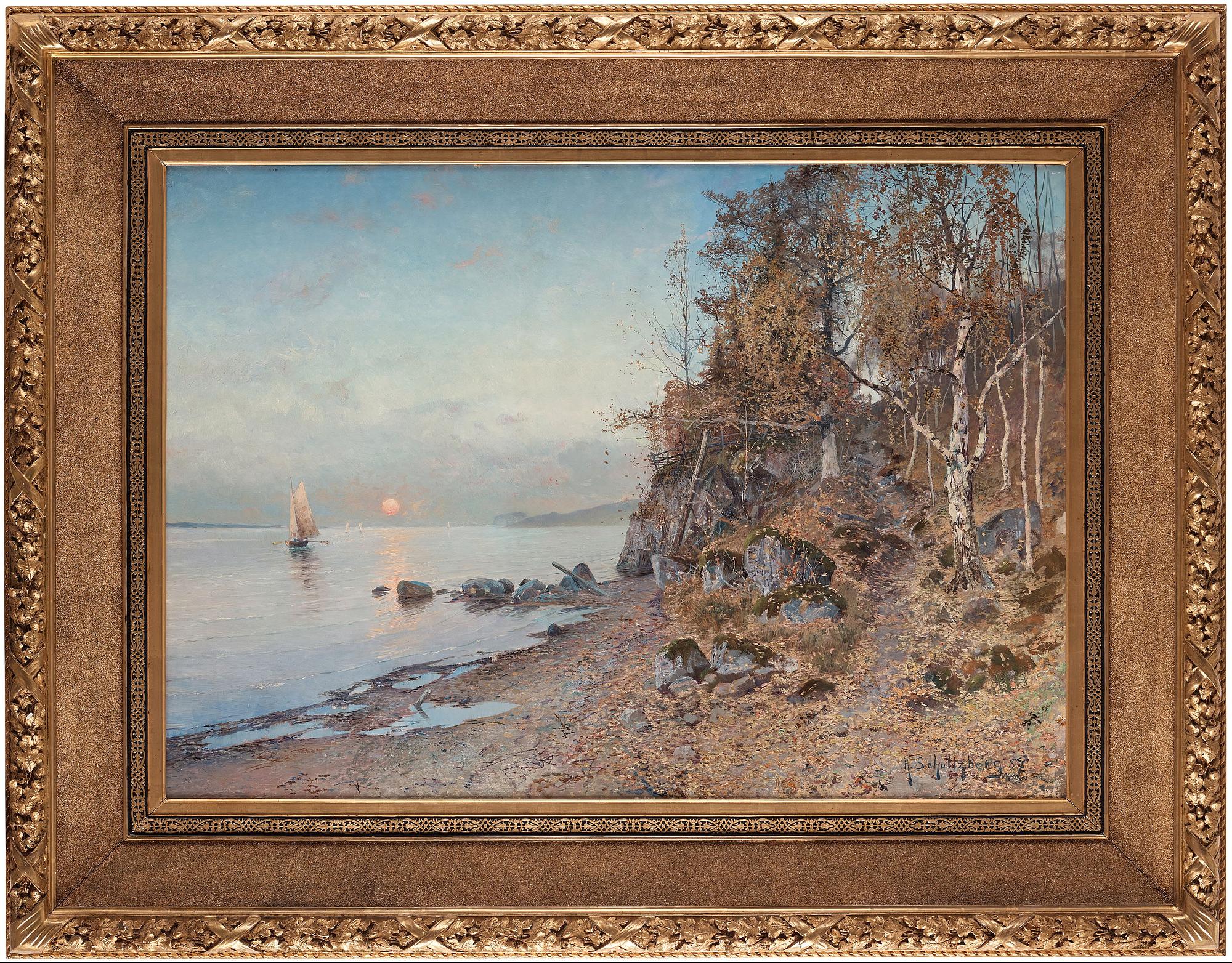 Anshelm Schultzberg, Coastal scene.