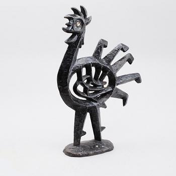 OLLE HERMANSSON, skulptur, gjutjärn, Husqvarna Vapenfabriksaktiebolag, 1960-tal.