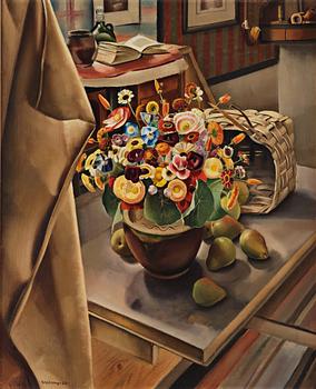 493. Gerhard Wihlborg, Still life with flowers.