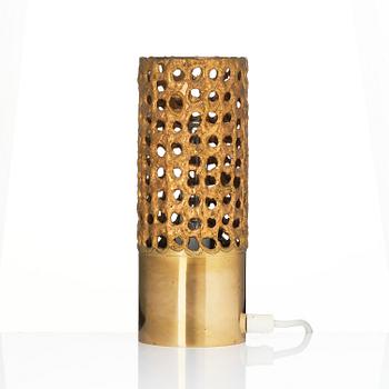 Pierre Forssell, bordslampa, Mässingstudion, Skultuna, 1986.