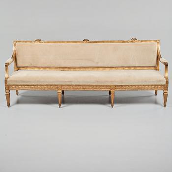 SOFFA, gustaviansk, omkring sekelskiftet 1700/1800.